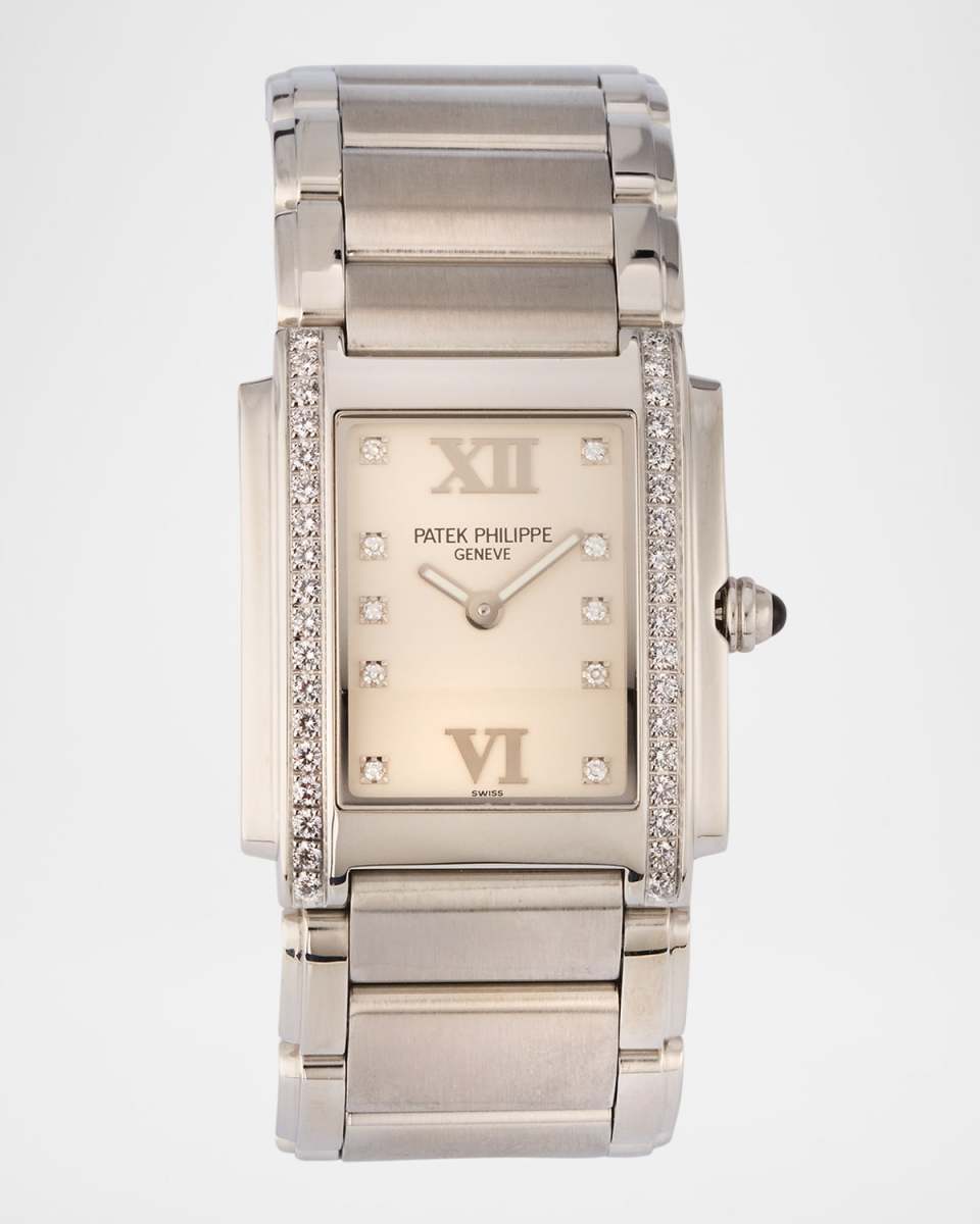Patek Philippe Stainless Steel and Diamond 30mm Vintage 2000 Watch